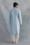 Sky Blue Cotton Kurta Set