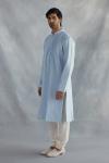 Sky Blue Cotton Kurta Set