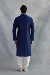 Prussian Blue Cotton Kurta Set