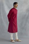 Crimson Red Cotton Kurta Set