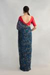 Blue Georgette Saree