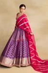 Purple Banarasi Lehenga Set