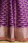 Purple Banarasi Lehenga Set