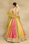 Multi Colour Banarasi Silk Lehenga Set