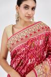 Ruby Red Patola Silk Saree