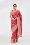 Ruby Red Patola Silk Saree