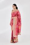 Ruby Red Patola Silk Saree