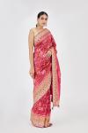 Ruby Red Patola Silk Saree