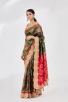 Pine Green Patola Silk Saree