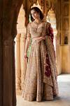 Grey Embroidered Bridal Lehenga