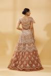 Rust Embroidered Gown