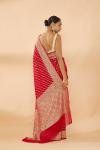 Candy Red Embroidered Saree