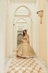 Amber Gold and Ivory Lehenga