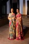 Peach Patola Silk Saree