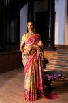 Peach Patola Silk Saree