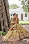 Yellow Mustard Silk Lehenga