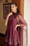 Plush Plum Sharara Suit