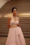 Bubble Pink Net Lehenga