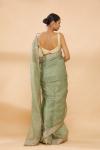 Sage Green Embroidered Saree