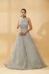 Powder Blue Embrodired Gown