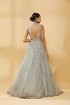 Powder Blue Embrodired Gown