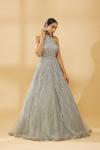 Powder Blue Embrodired Gown