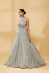 Powder Blue Embrodired Gown