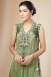 Leaf Green Digital Printed Crepe Tunic