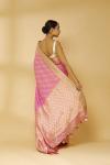 Fuschia Pink Embroidered Saree