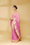 Fuschia Pink Embroidered Saree