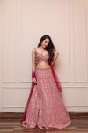 Rose Pink Georgette Lehenga