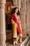 Scarlet Red Silk Suit Set