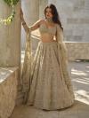 Sage Green Organza Lehenga