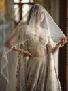 Ivory Organza Lehenga