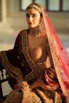 Burgundy Raw Silk Lehenga