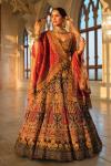 Wine Velvet Lehenga