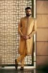 Beige Embroidered Sherwani