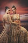 Golden Net Lehenga