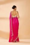 Fuchsia Embroidered Saree