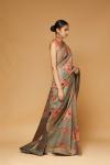 Cement Grey Digital print Saree