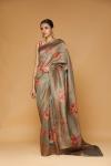 Cement Grey Digital print Saree