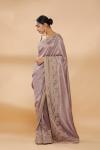 Mauve Embroidered Saree