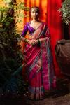 Rani Pink Kanjivaram Silk Saree