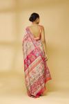 Ivory Saree with muliticolor weave