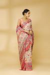 Ivory Saree with muliticolor weave