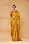 Warm Mustard Embroidered Saree