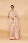 Soft Peach Embroidered Saree