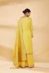 Yellow Embroidered Plazzo Suit