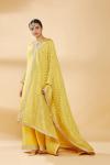 Yellow Embroidered Plazzo Suit