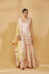 Baby Pink with Multicolor Embroidered Anarkali